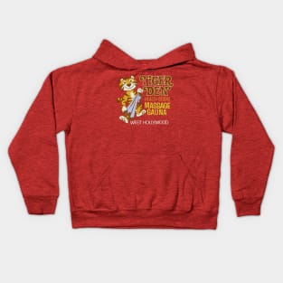 Vintage Tiger Den Massage Parlor Kids Hoodie